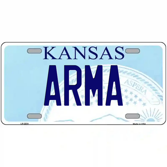 Arma Kansas Metal Sign