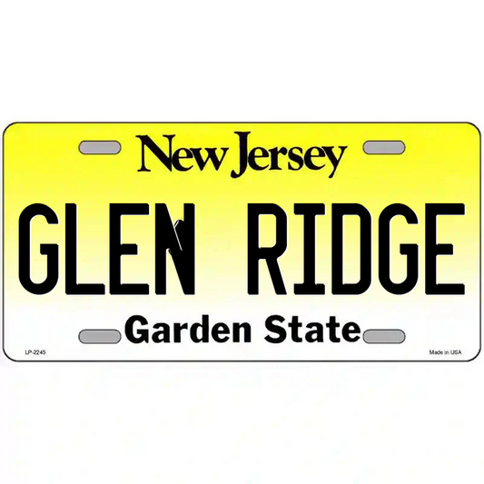 Glen Ridge New Jersey Metal Sign