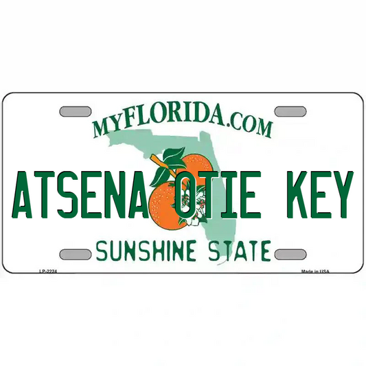 Atsena Otie Key Florida Metal Sign