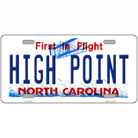 High Point North Carolina Metal Sign