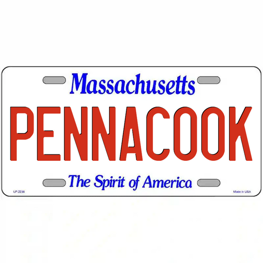 Pennacook Massachusetts Metal Sign