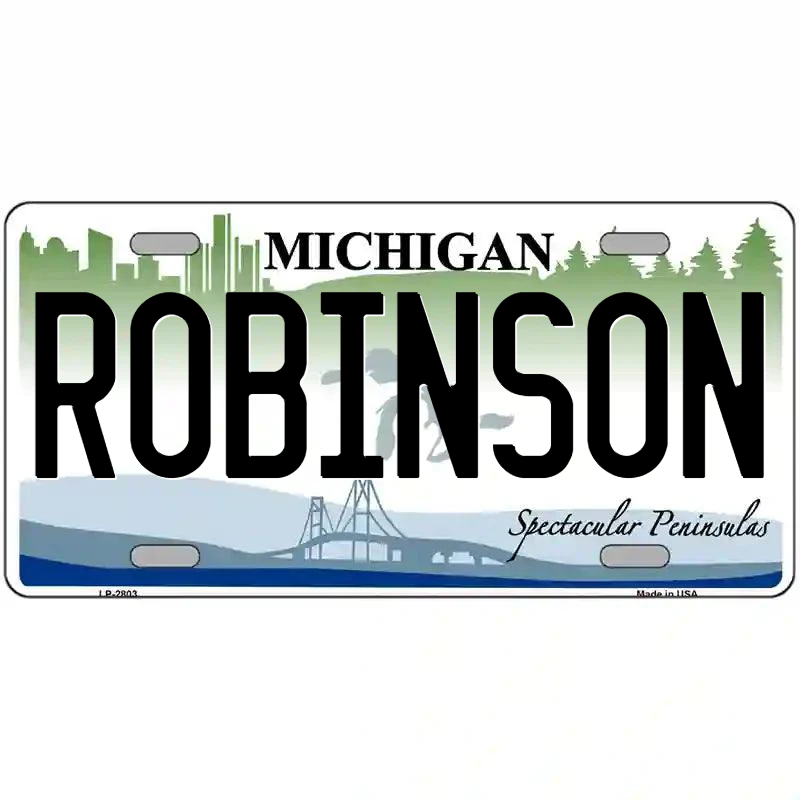 Robinson Michigan Metal Sign