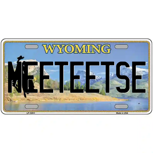 Meteetse Wyoming Metal Sign