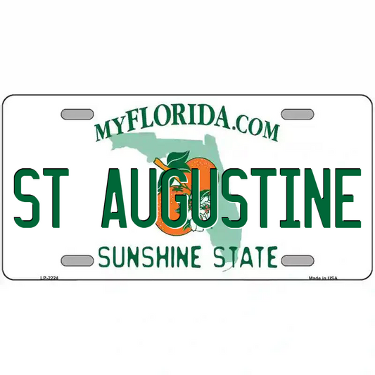 St Augustine Florida Metal Sign
