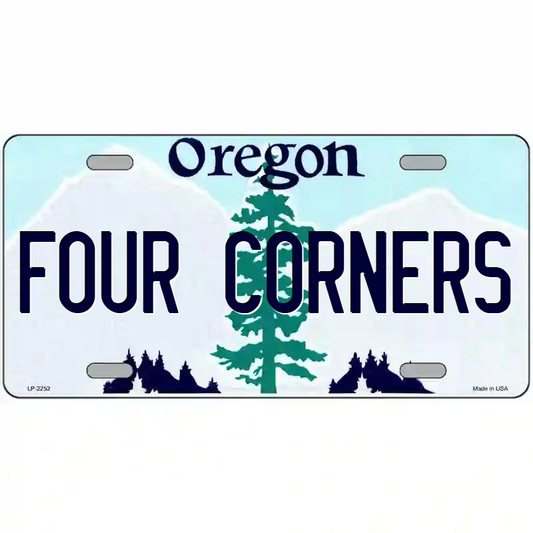 Four Corners Oregon Metal Sign