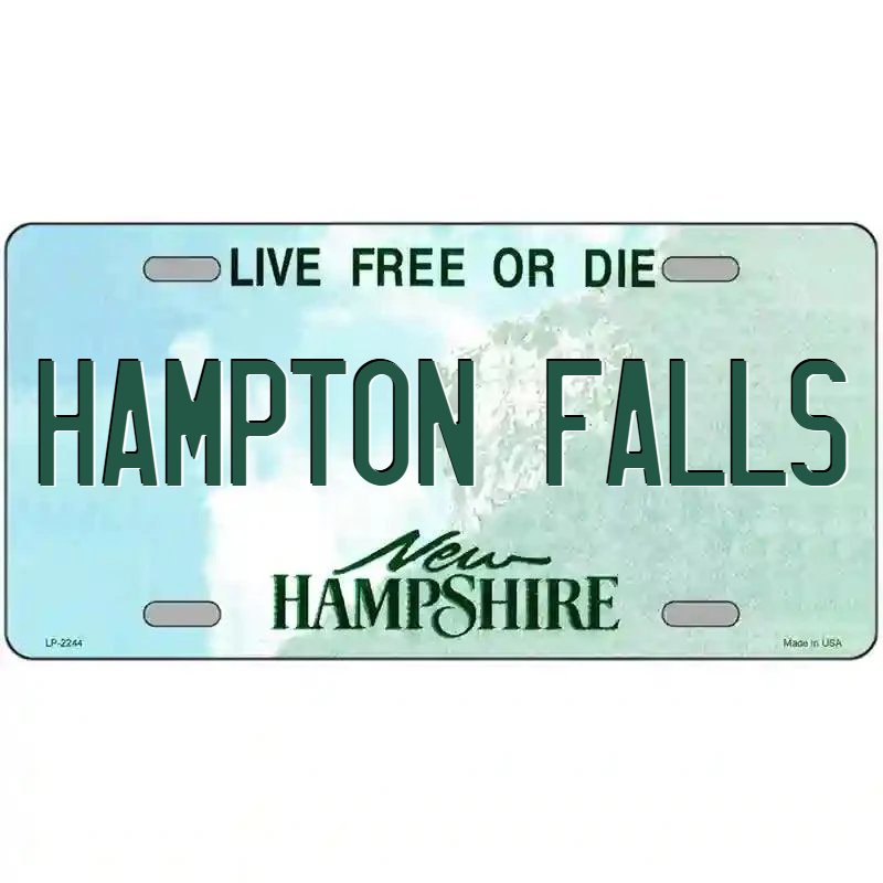 Hampton Falls New Hampshire Metal Sign