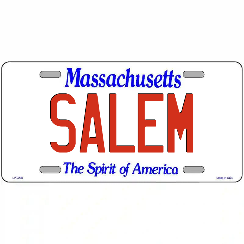 Salem Massachusetts Metal Sign