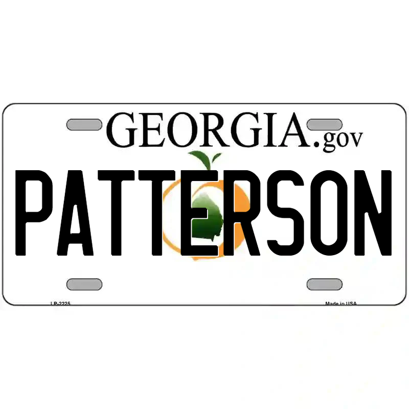 Patterson Georgia Metal Sign