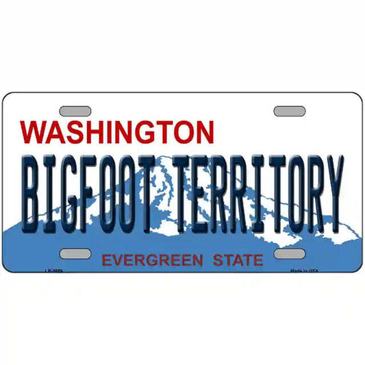 Bigfoot Territory Washington Metal Sign