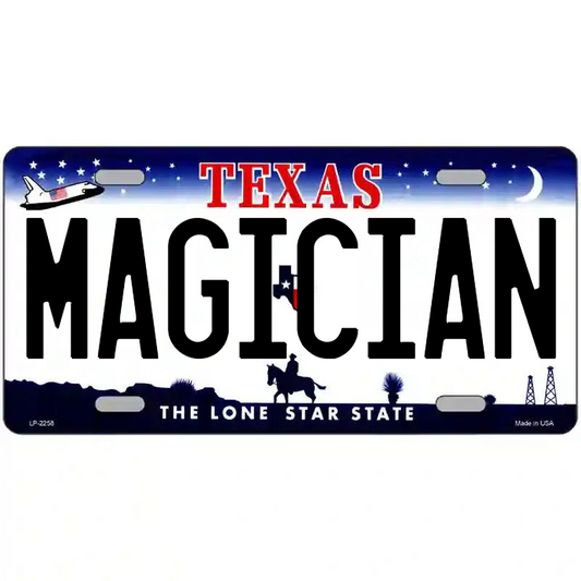 Magician Texas Metal Sign
