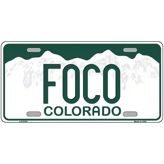 FoCo Colorado Metal Sign