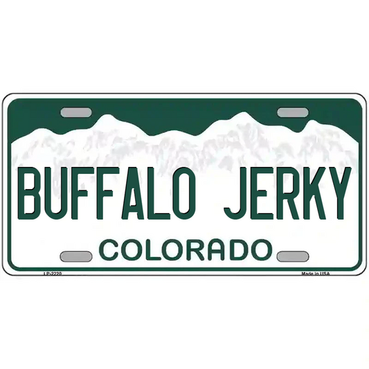 Buffalo Jerky Colorado Metal Sign