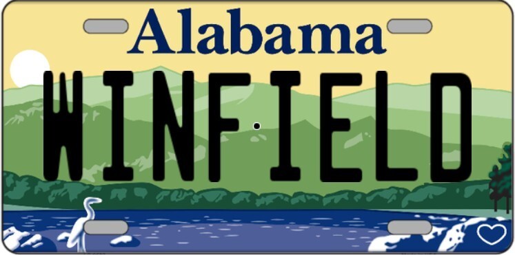 Winfield Alabama Metal Sign