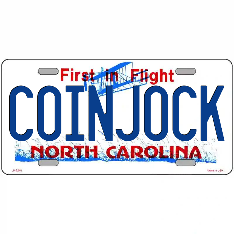 Coinjock North Carolina Metal Sign