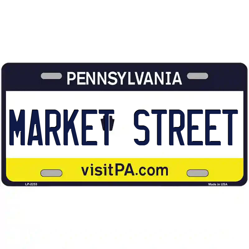 Market Street Pennsylvania Metal Sign