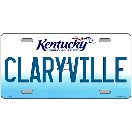 Claryville Kentucky Metal Sign