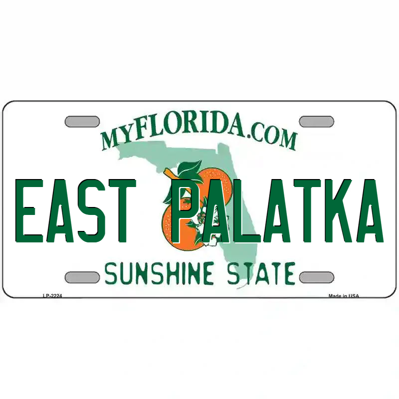East Palatka Florida Metal Sign