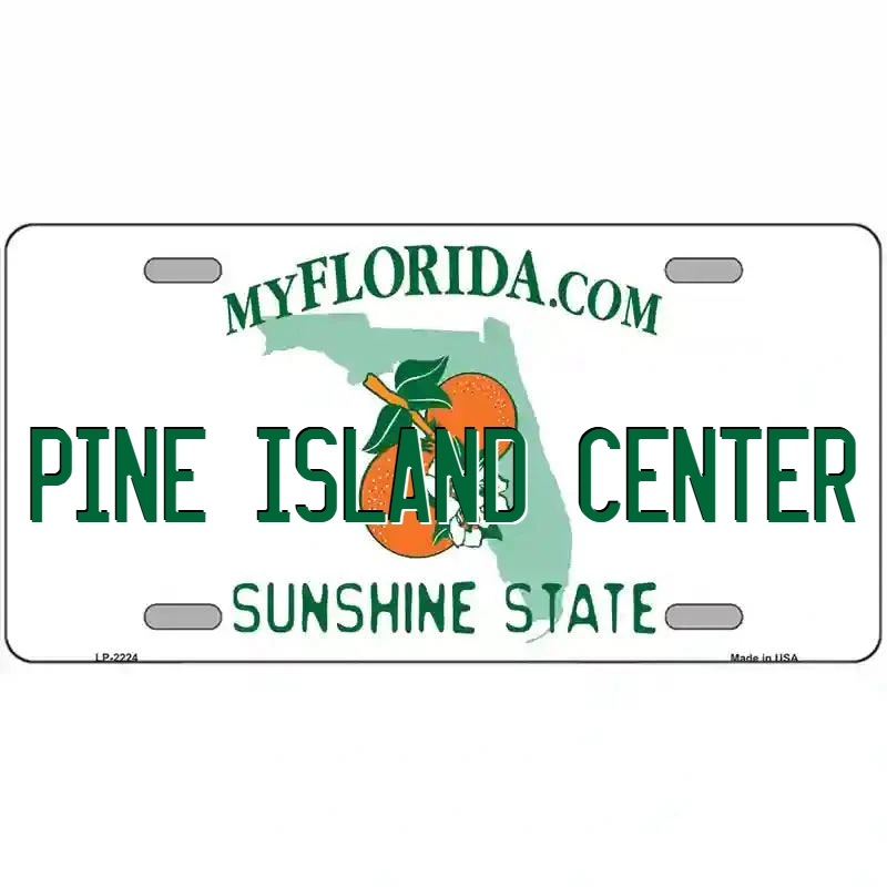 Pine Island Center Florida Metal Sign
