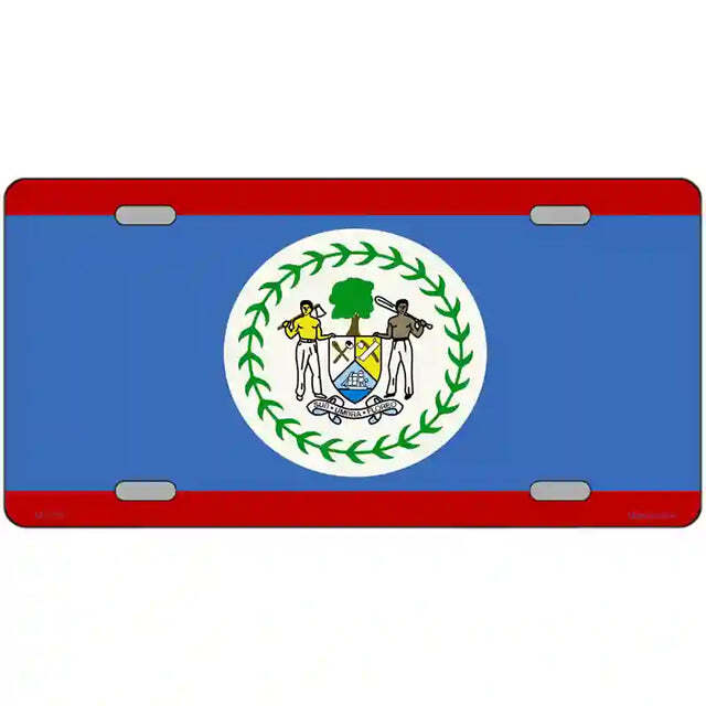 Belize Flag Metal Sign