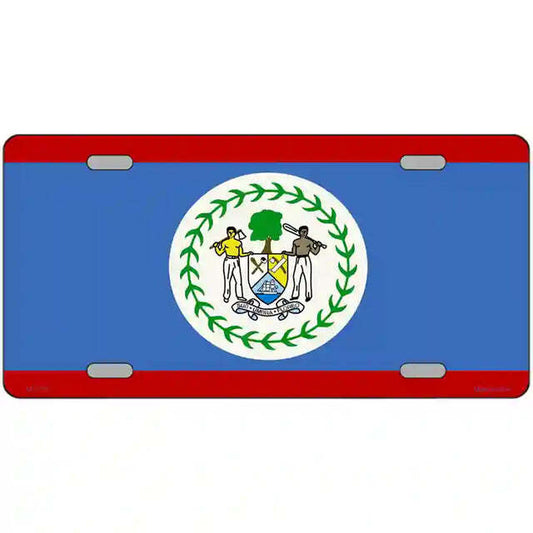 Belize Flag Metal Sign