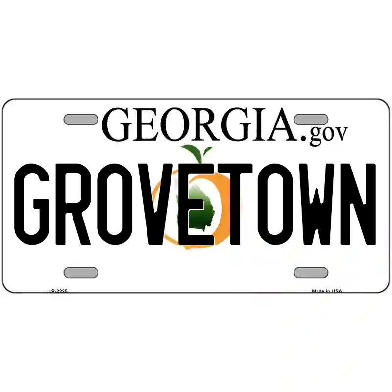 Grovetown Georgia Metal Sign