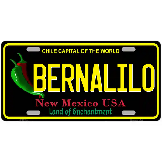 Bernalillo New Mexico Black Metal Sign