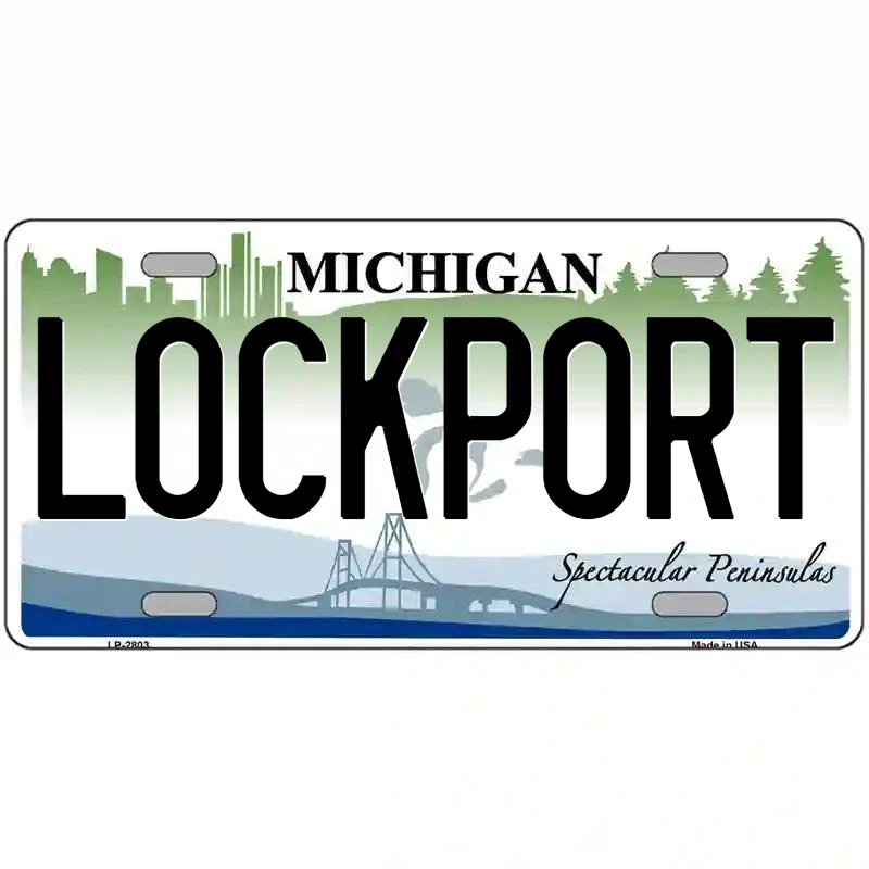 Lockport Michigan Metal Sign