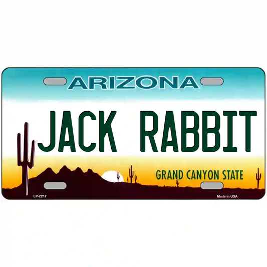 Jack Rabbit Arizona Metal Sign