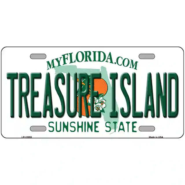 Treasure Island Florida Metal Sign