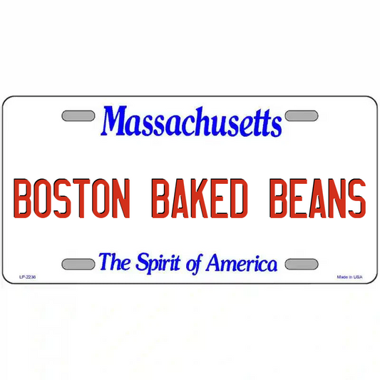 Boston Baked Beans Massachusetts Metal Sign