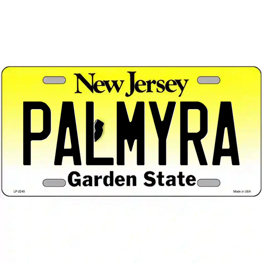 Palmyra New Jersey Metal Sign