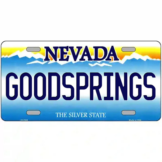 Goodsprings Nevada Metal Sign