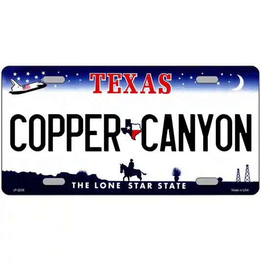 Copper Canyon Texas Metal Sign