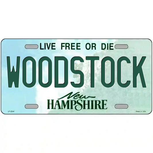 Woodstock New Hampshire Metal Sign