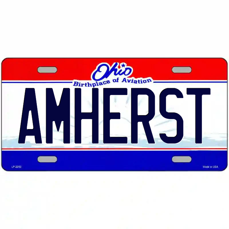 Amherst Ohio Metal Sign