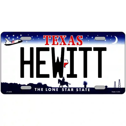 Hewitt Texas Metal Sign
