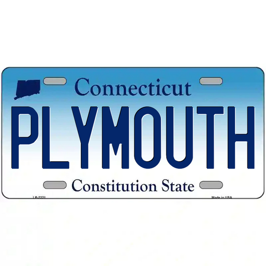 Plymouth Connecticut Metal Sign