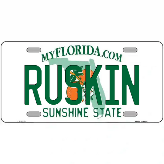 Ruskin Florida Metal Sign