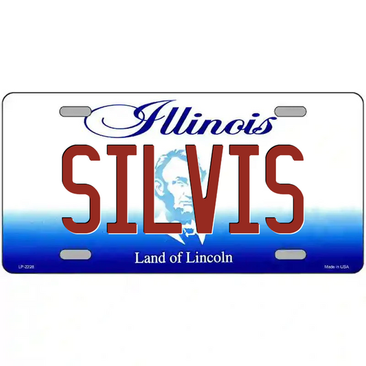 Silvis Illinois Metal Sign