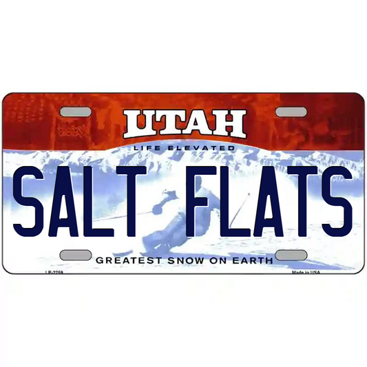 Salt Flats Utah Metal Sign