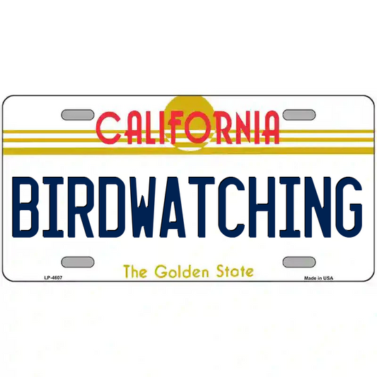 Birdwatching California Metal Sign