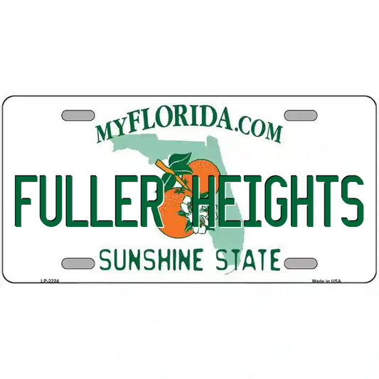Fuller Heights Florida Metal Sign