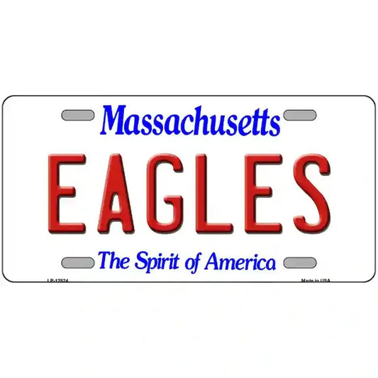 Eagles Massachusetts Metal Sign