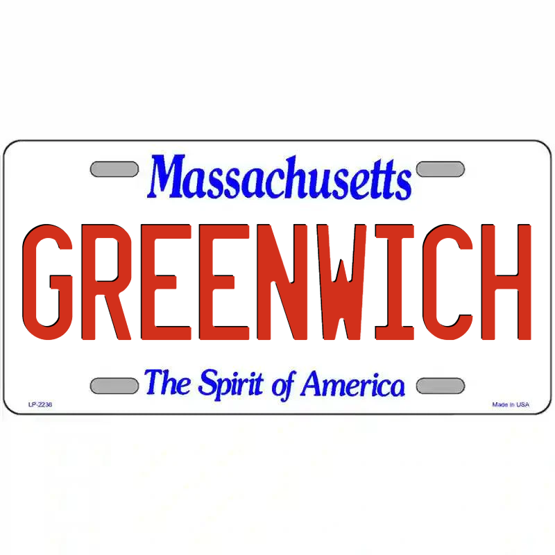 Greenwich Massachusetts Metal Sign