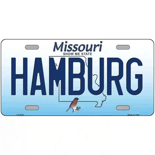 Hamburg Missouri Metal Sign