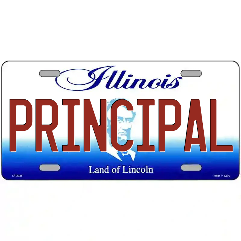 Principal Illinois Metal Sign
