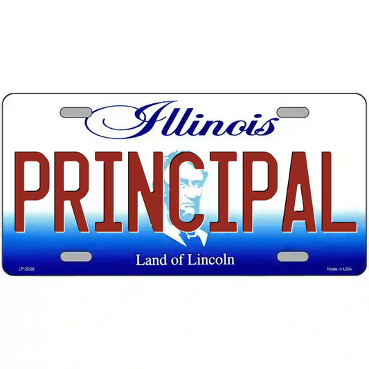 Principal Illinois Metal Sign