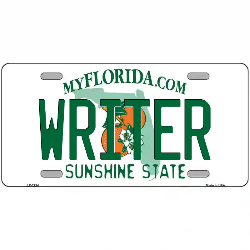Writer Florida Metal Sign