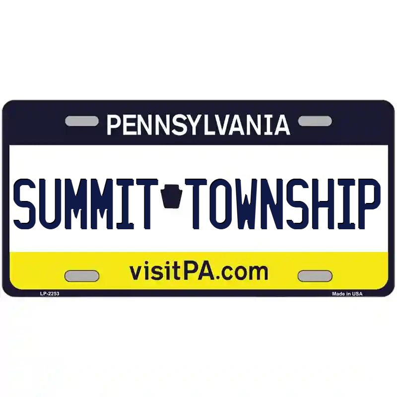 Summit Township Pennsylvania Metal Sign