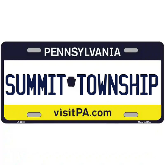 Summit Township Pennsylvania Metal Sign
